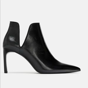 Zara Healed Ankle Boots with Cut Outs